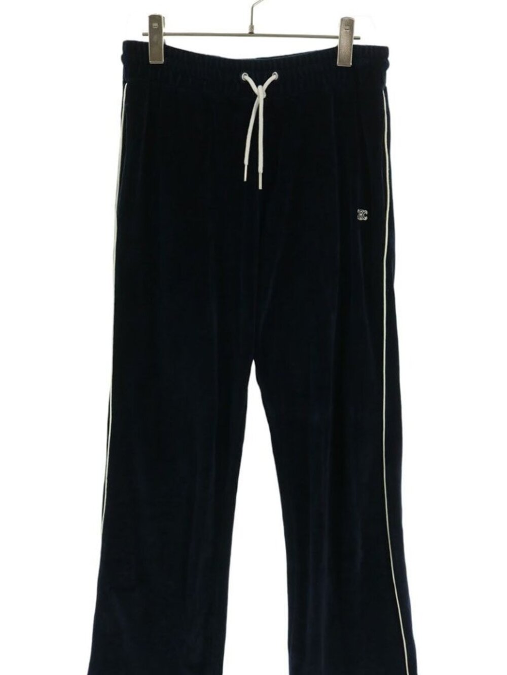 Celine Triomphe Velvet Track Long Pants